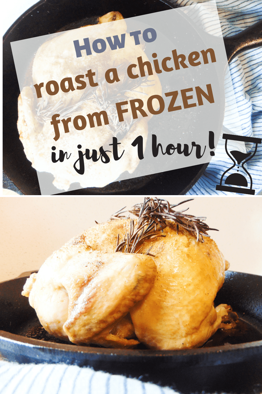 Roasted Chicken from Frozen in just 1 Hour Out by the door