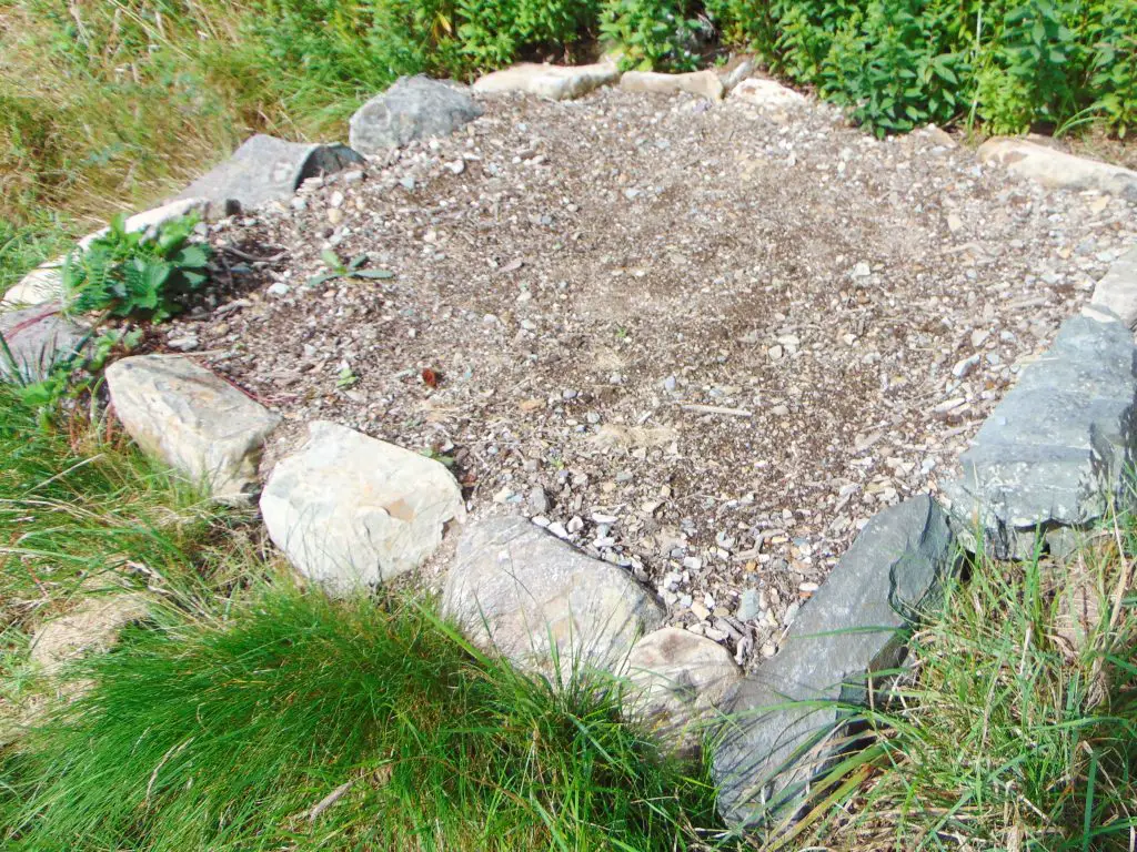 Building raised beds on a budget using rocks