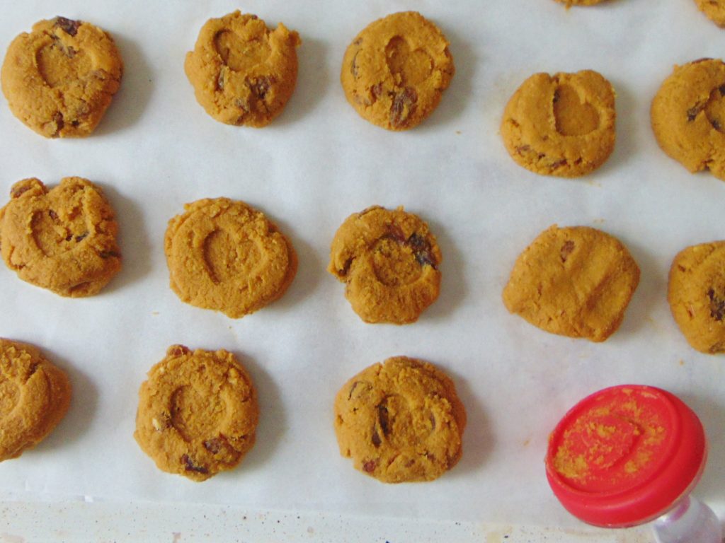 Steps in making coconut Flour Pumpkin Raisin Cookies (Grain-free, Gluten-free)