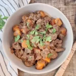 Beef Heart and Kidney Stew Slow Cooked in the Instant Pot f