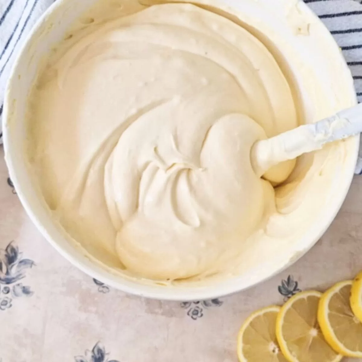 Healthy Lemon Frosting with Homemade Lemon Curd f