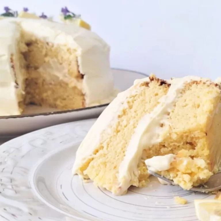 Lemon Cake with Coconut Flour Grain Free Gluten Free f